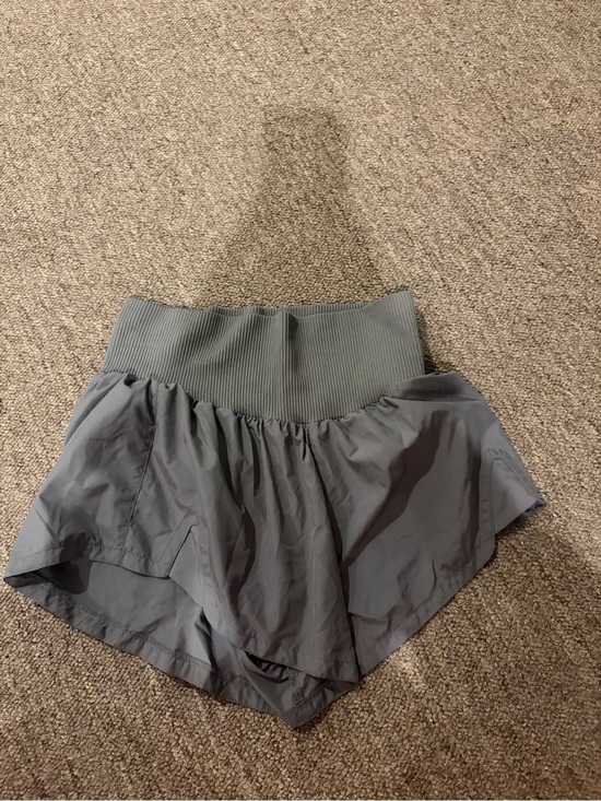 FP Movement by Free People Pants - FP Movement by Free People Grey High-Waist Athletic Shorts